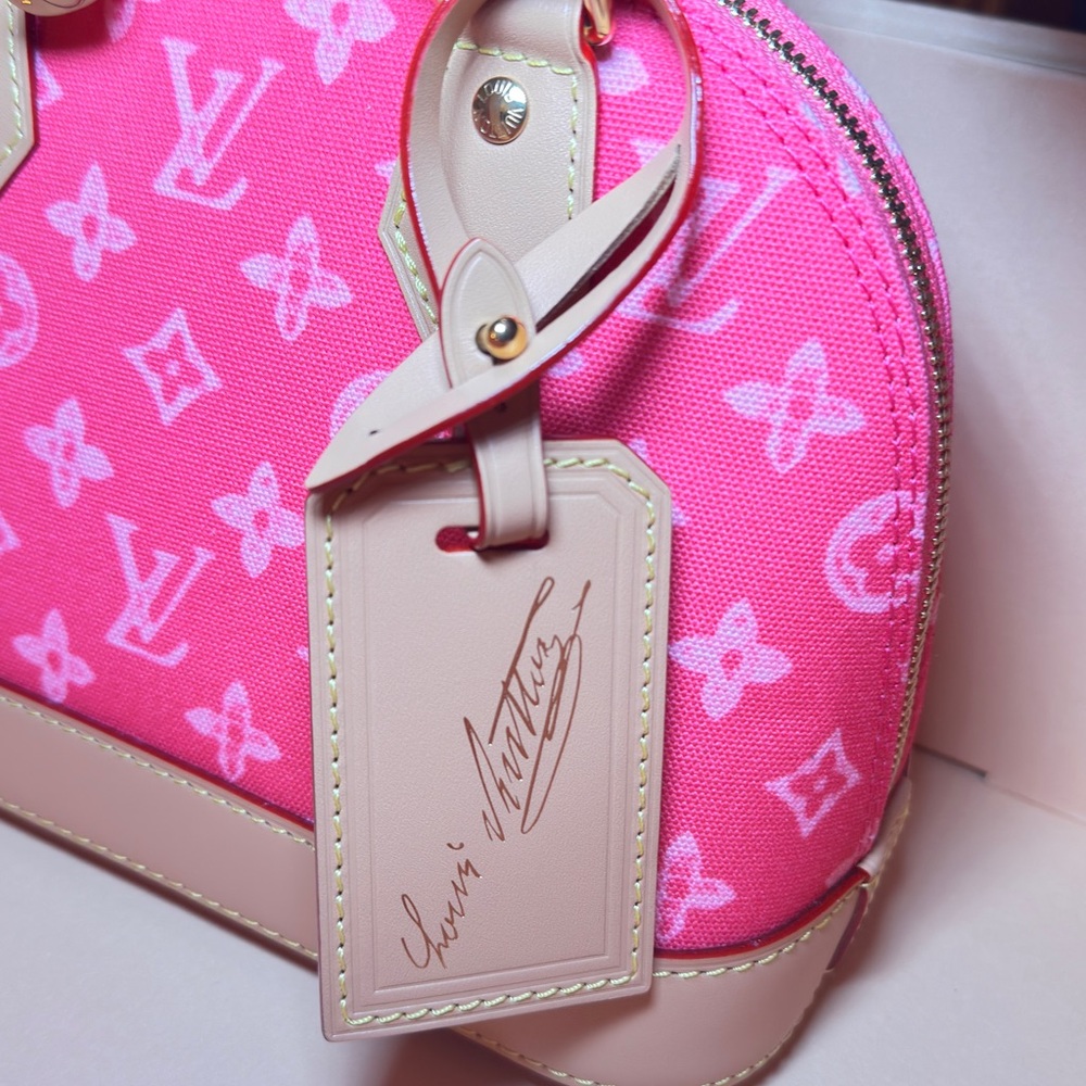 NIB Louis Vuitton Pink Alma BB 130 year Anniversary Monogram Handbag SOLD OUT! - Picture 3 of 10